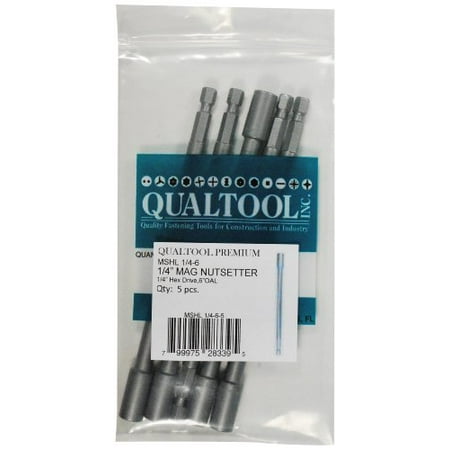 Qualtool Premium MSHL1/4 Magnetic 1/4-Inch Hex Long Nutsetter Qualtool Premium MSHL1/4 Magnetic 1/4-Inch Hex Long Nutsetter